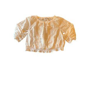 Chicos Womens White Lace Details Size 18 US Cottage Coastal Prairie Country